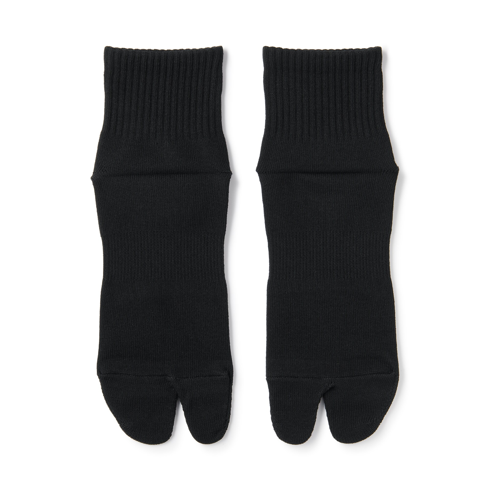 紳士　足なり直角　たび型ショート丈靴下