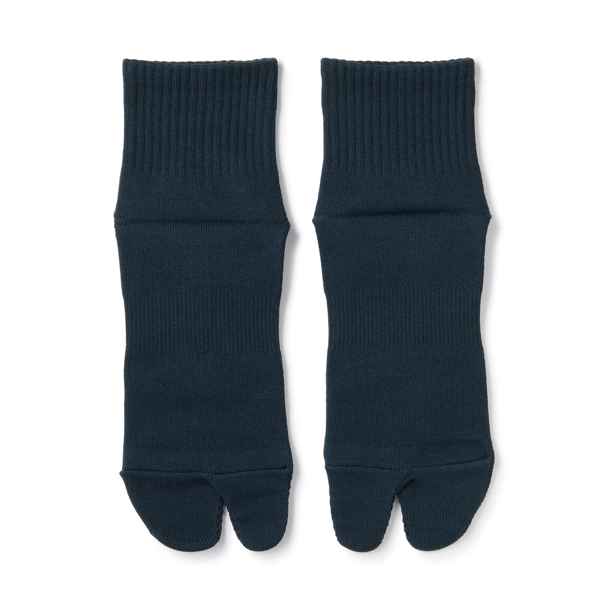 紳士　足なり直角　たび型ショート丈靴下