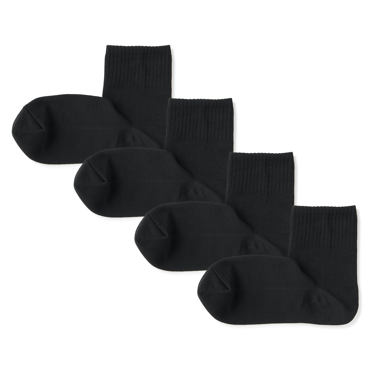 紳士　足なり直角　ショート丈靴下（４足組）