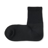 紳士　足なり直角　パイル編み　履き口のびのび　ショート丈靴下