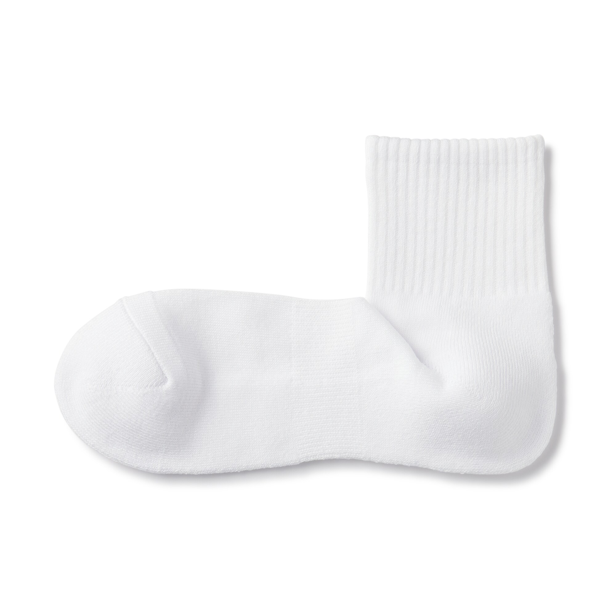 紳士　足なり直角　パイル編み　ショート丈靴下（無地）