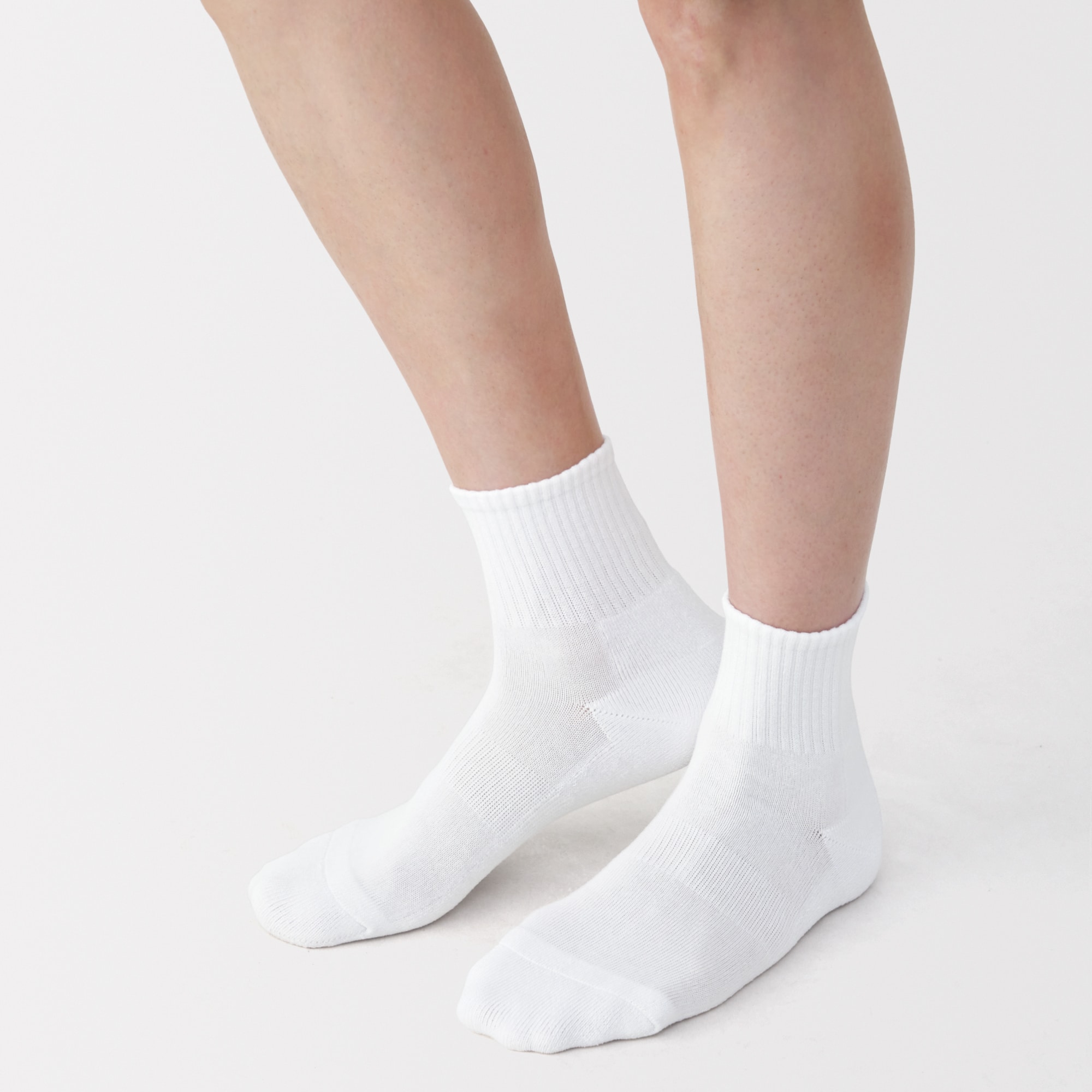 紳士　足なり直角　パイル編み　ショート丈靴下（無地）