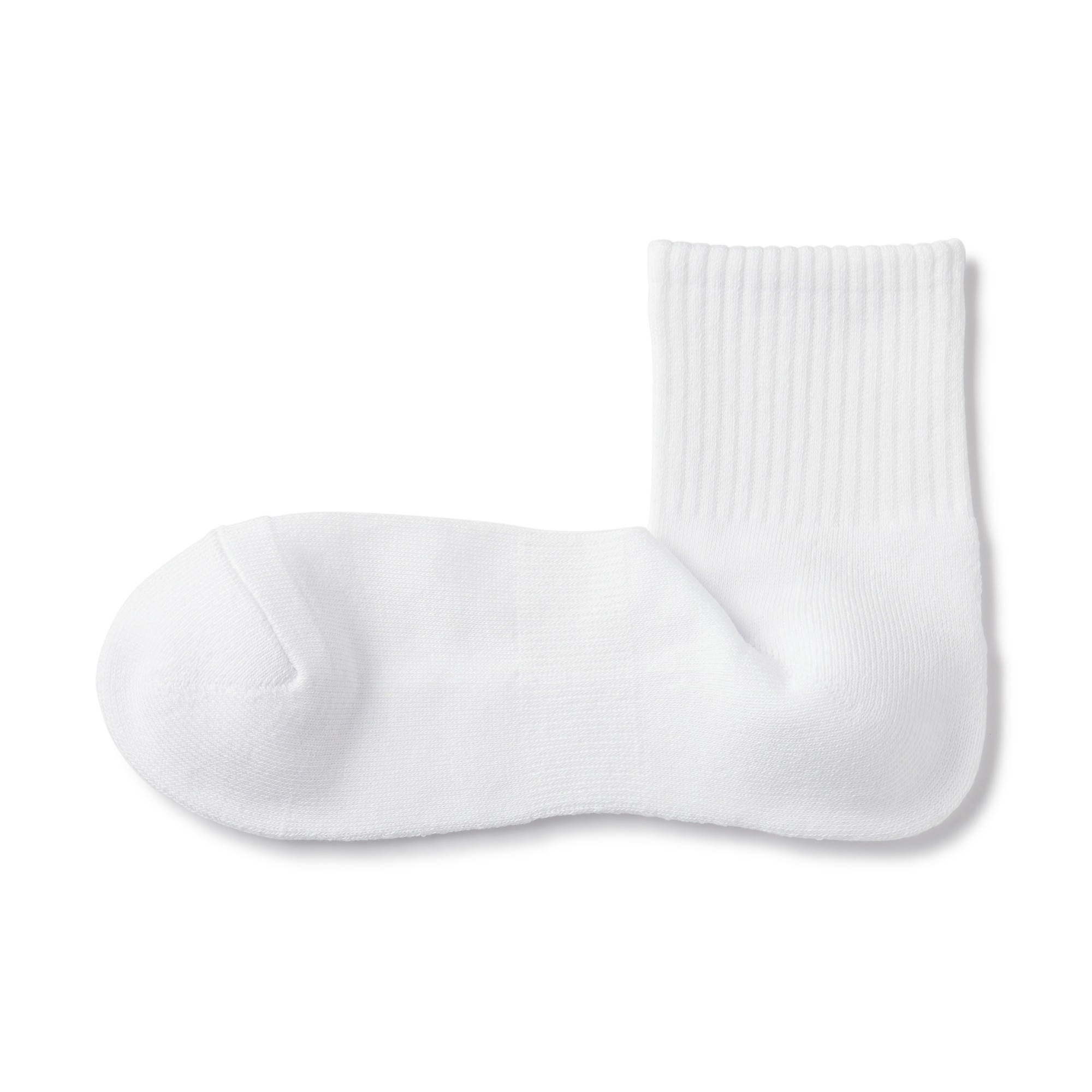 紳士　足なり直角　パイル編み　ショート丈靴下（無地）