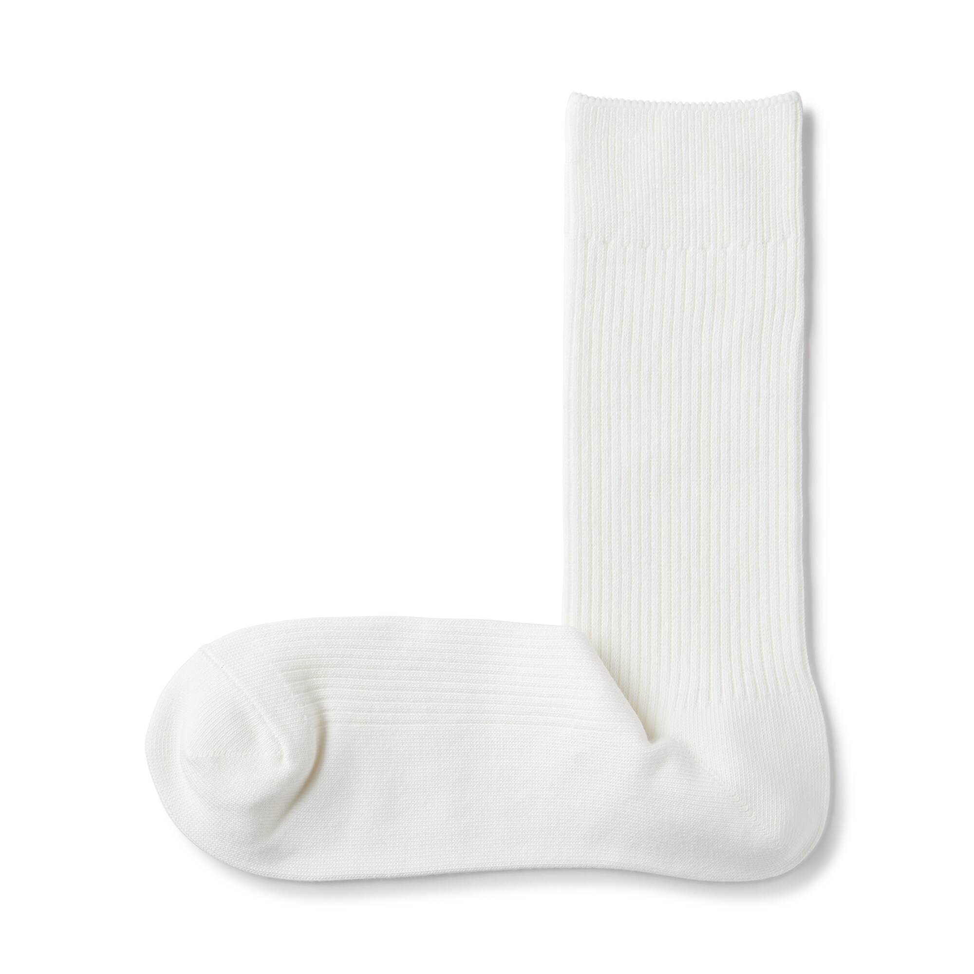 紳士　足なり直角　ズレ落ちにくいリブ編み靴下