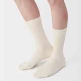 紳士　足なり直角　ズレ落ちにくいリブ編み靴下