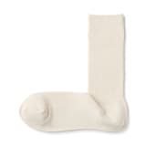 紳士　足なり直角　ズレ落ちにくいリブ編み靴下