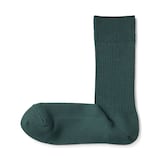 紳士　足なり直角　ズレ落ちにくいリブ編み靴下