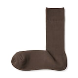 紳士　足なり直角　ズレ落ちにくいリブ編み靴下