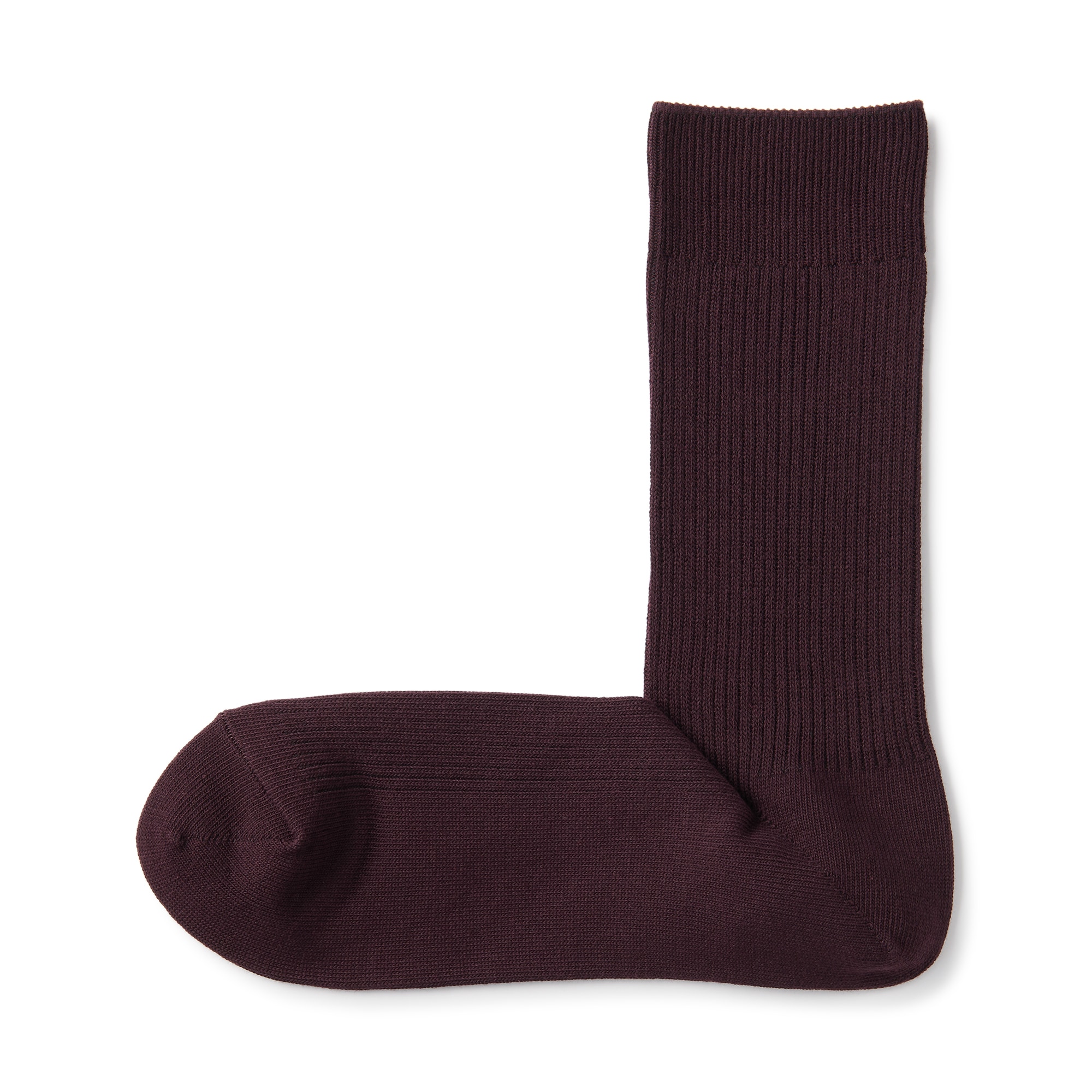 紳士　足なり直角　ズレ落ちにくいリブ編み靴下