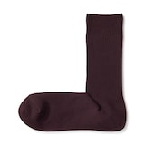 紳士　足なり直角　ズレ落ちにくいリブ編み靴下