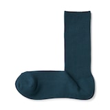 紳士　足なり直角　ズレ落ちにくいリブ編み靴下