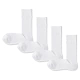 紳士　足なり直角　リブ編み靴下（４足組）