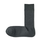紳士　足なり直角　ズレ落ちにくいリブ編み靴下　※再生コットン