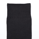 紳士　足なり直角　ズレ落ちにくいリブ編み靴下　※再生コットン