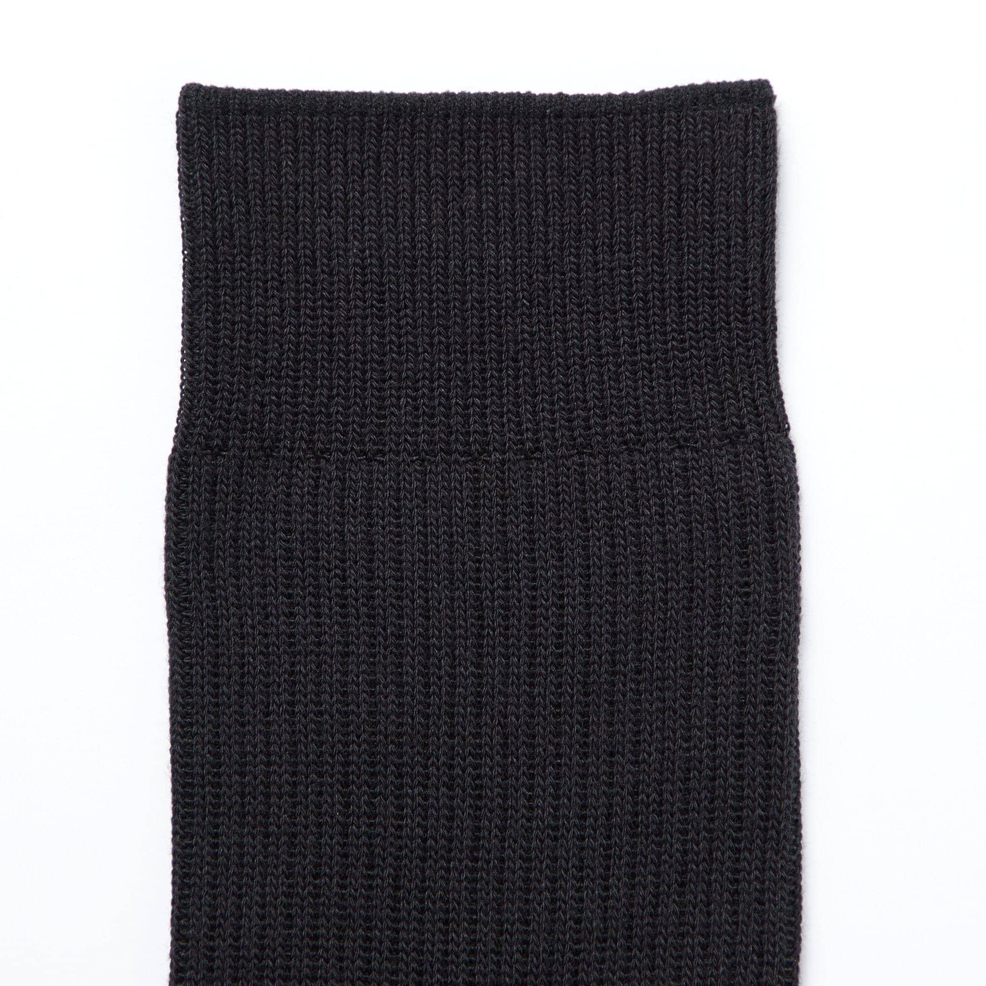 紳士　足なり直角　ズレ落ちにくいリブ編み靴下　※再生コットン