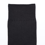 紳士　足なり直角　ズレ落ちにくいリブ編み靴下　※再生コットン