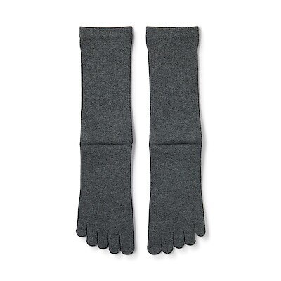 紳士　足なり直角　５本指靴下