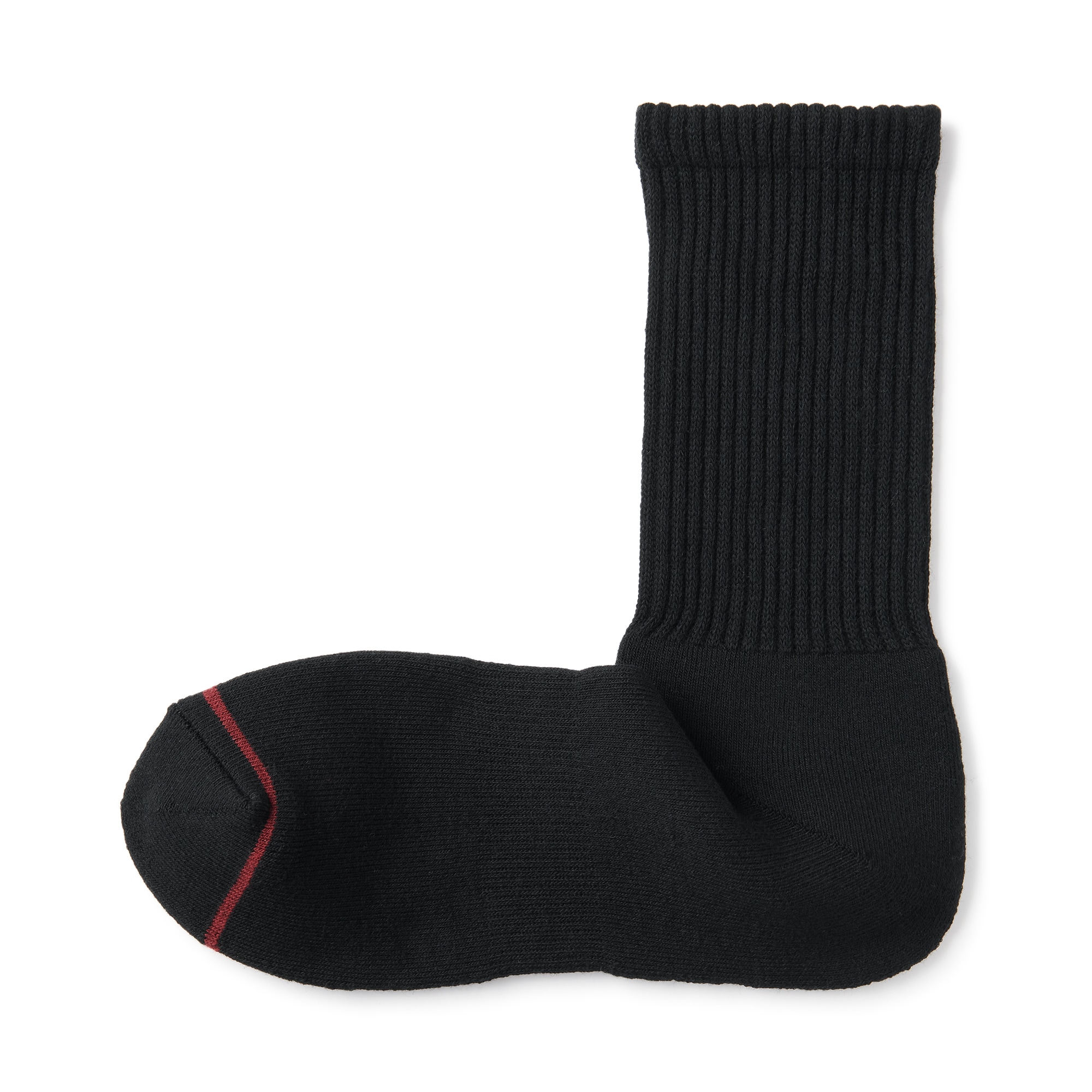 紳士　足なり直角　あったか綿　厚手靴下（ウール入り・無地）