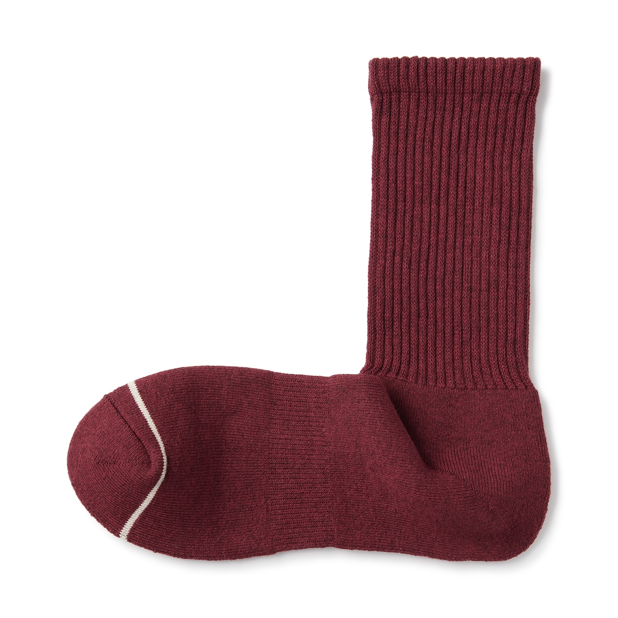 紳士　足なり直角　あったか綿　厚手靴下（ウール入り・無地）