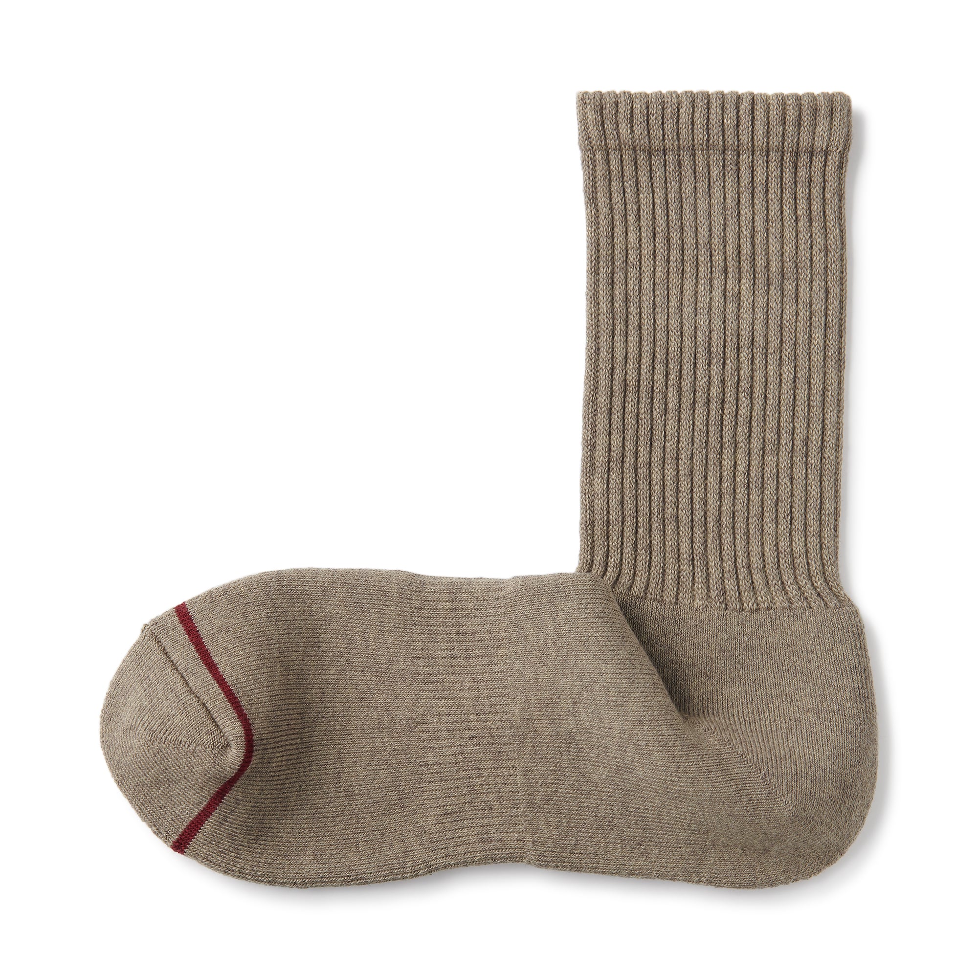 紳士　足なり直角　あったか綿　厚手靴下（ウール入り・無地）