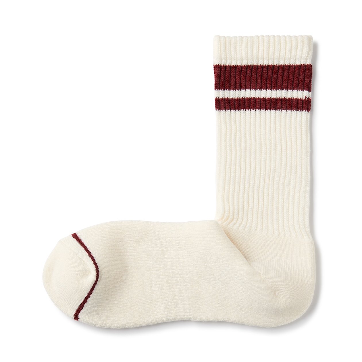紳士　足なり直角　あったか綿　厚手靴下（ウール入り・ライン）