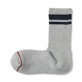 紳士　足なり直角　あったか綿　厚手靴下（ウール入り・ライン）