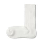 紳士　足なり直角　リブ編み　厚手靴下