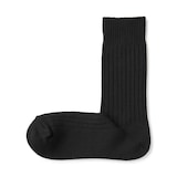 紳士　足なり直角　リブ編み　厚手靴下