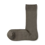 紳士　足なり直角　リブ編み　厚手靴下