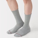紳士　足なり直角　あったか綿　足首に沿う靴下（ウール入り）