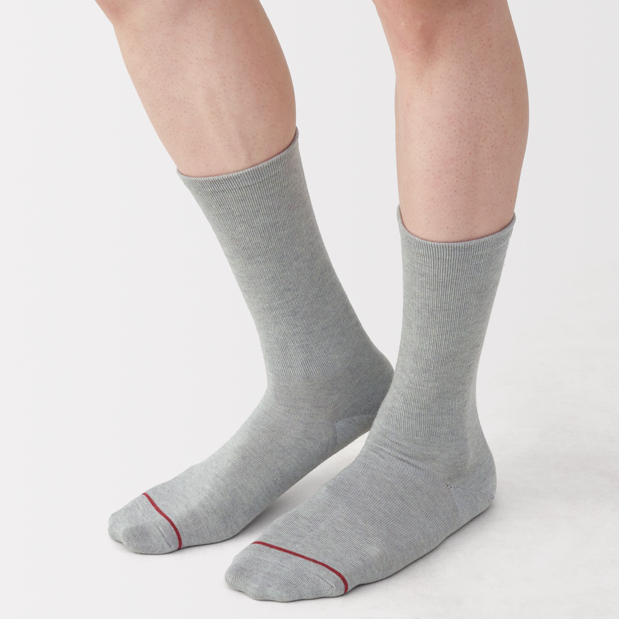 紳士　足なり直角　あったか綿　足首に沿う靴下（ウール入り）