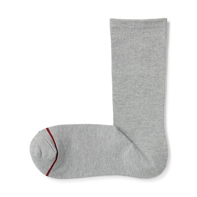 紳士　足なり直角　あったか綿　足首に沿う靴下（ウール入り）