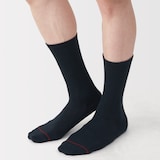 紳士　足なり直角　あったか綿　足首に沿う靴下（ウール入り）