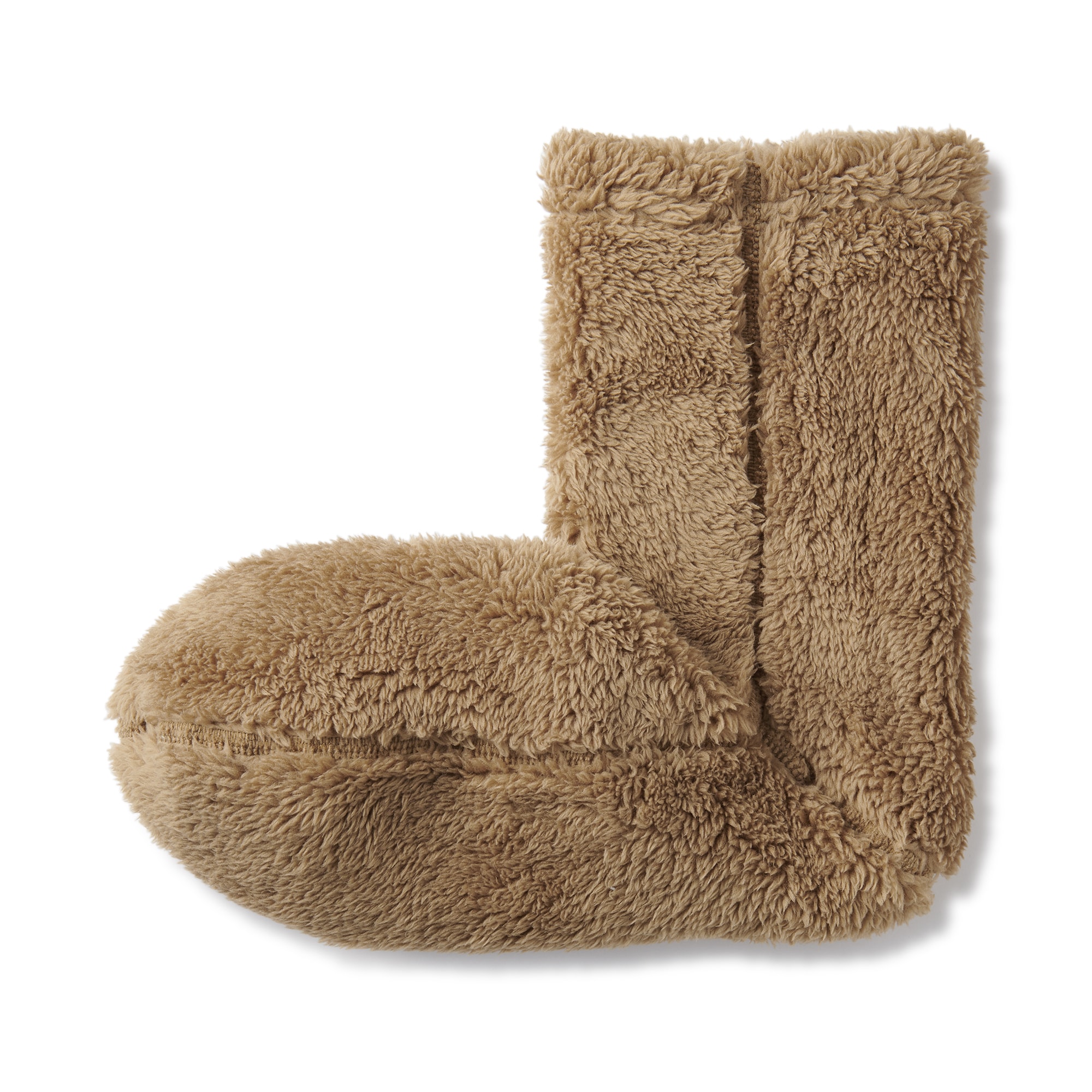 紳士　足なり直角　再生ポリエステル　ボアフリース　ルームソックス