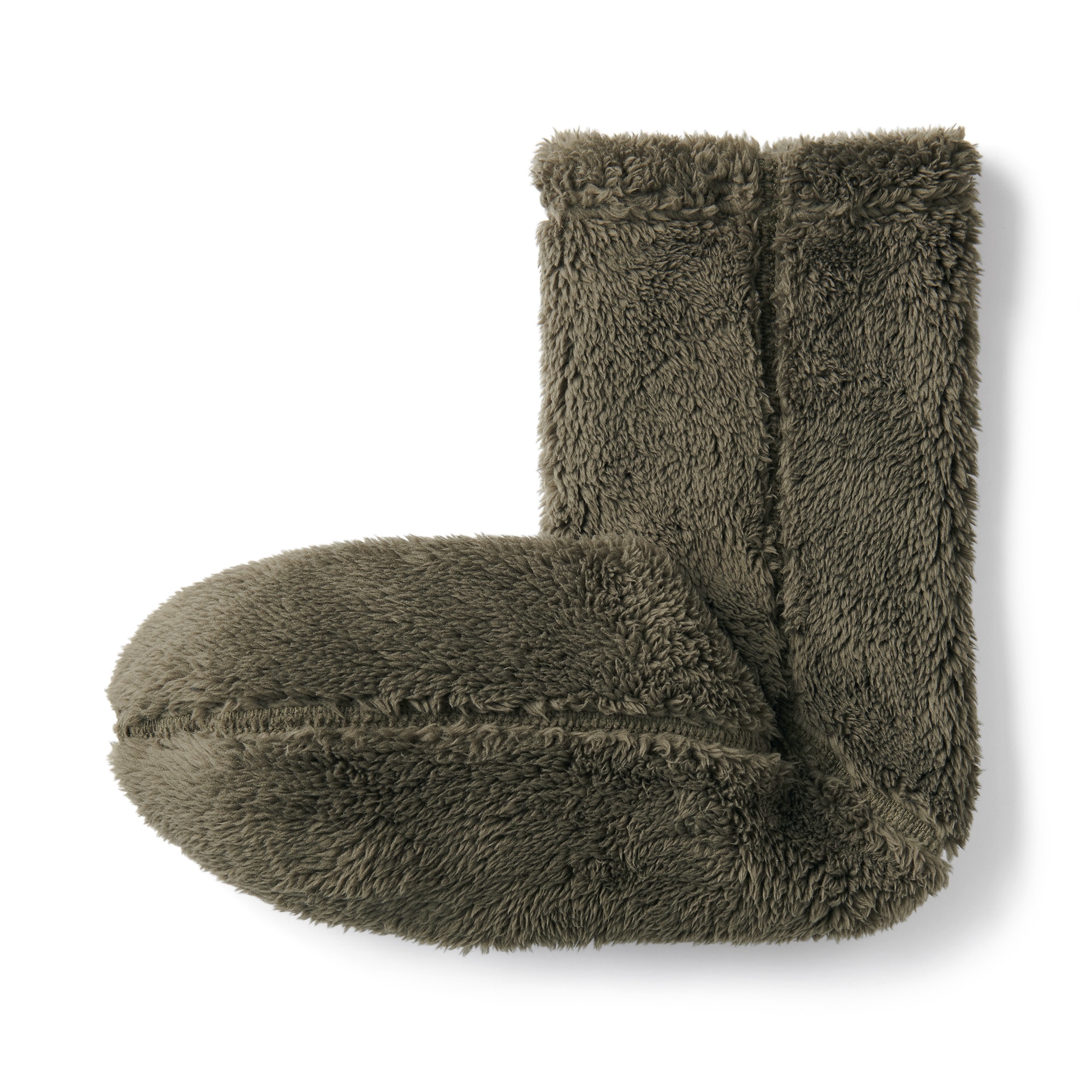 紳士　足なり直角　再生ポリエステル　ボアフリース　ルームソックス