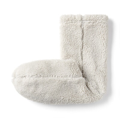 紳士　足なり直角　再生ポリエステル　ボアフリース　ルームソックス