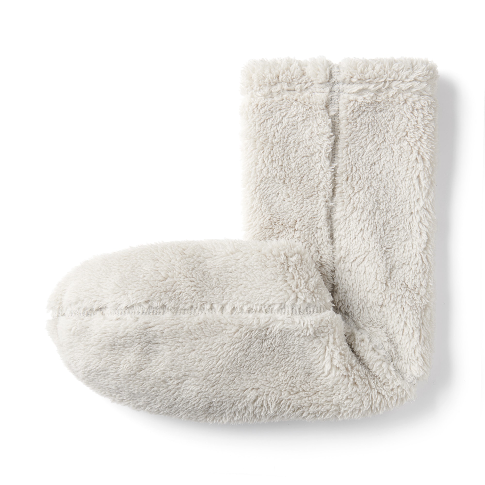 紳士 足なり直角 再生ポリエステル ボアフリース ルームソックス