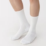 紳士　足なり直角　パイル編み　靴下