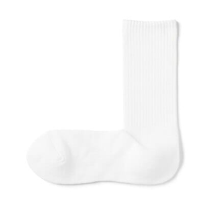 紳士　足なり直角　パイル編み　靴下