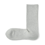 紳士　足なり直角　パイル編み　靴下