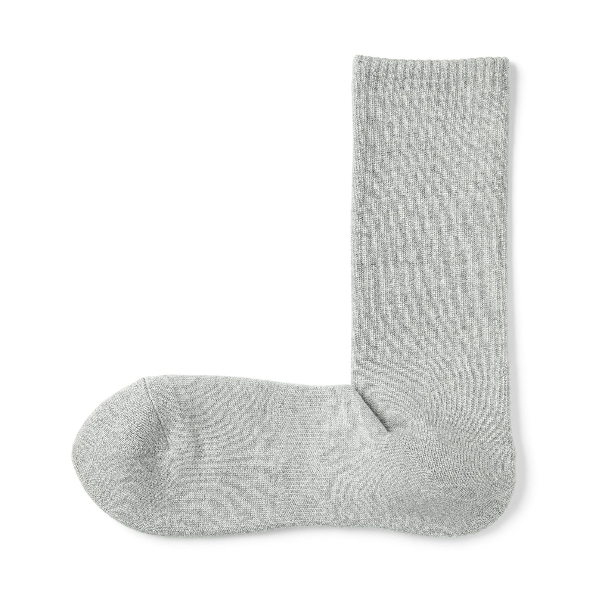 紳士　足なり直角　パイル編み　靴下