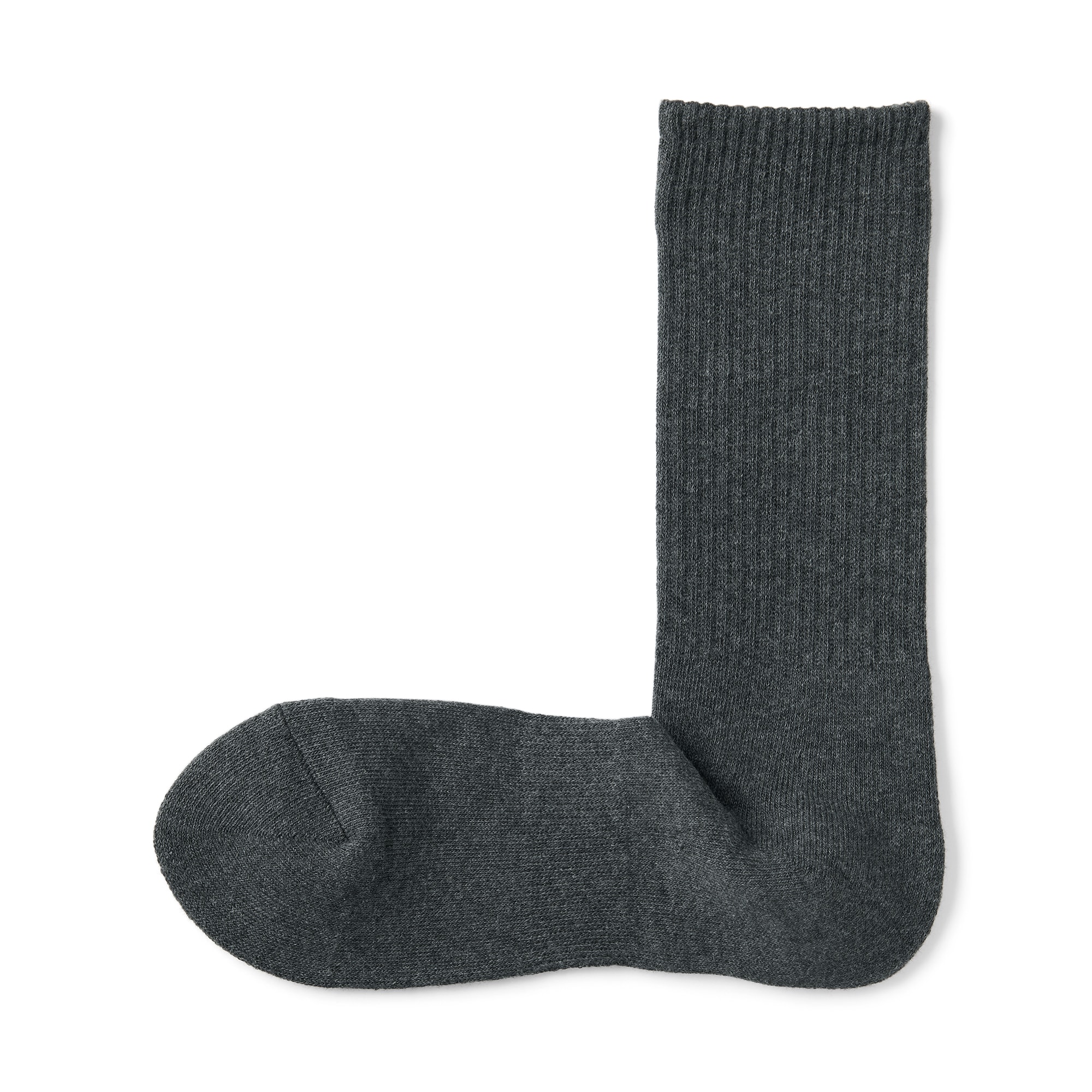 紳士　足なり直角　パイル編み　靴下