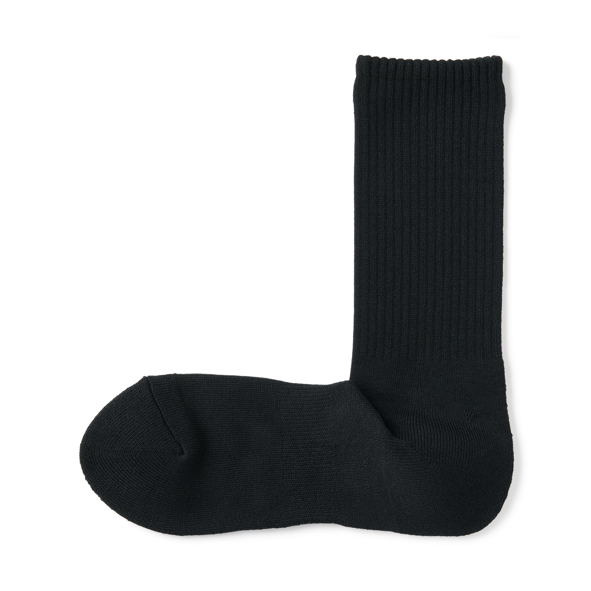 紳士　足なり直角　パイル編み　靴下