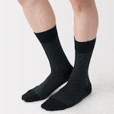 紳士　足なり直角　斜め柄　ビジネス靴下