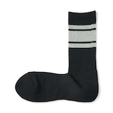 紳士　足なり直角　パイル編み　靴下（ライン）