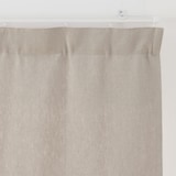 麻平織太番手ノンプリーツカーテン／生成