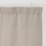 麻平織太番手ノンプリーツカーテン／生成