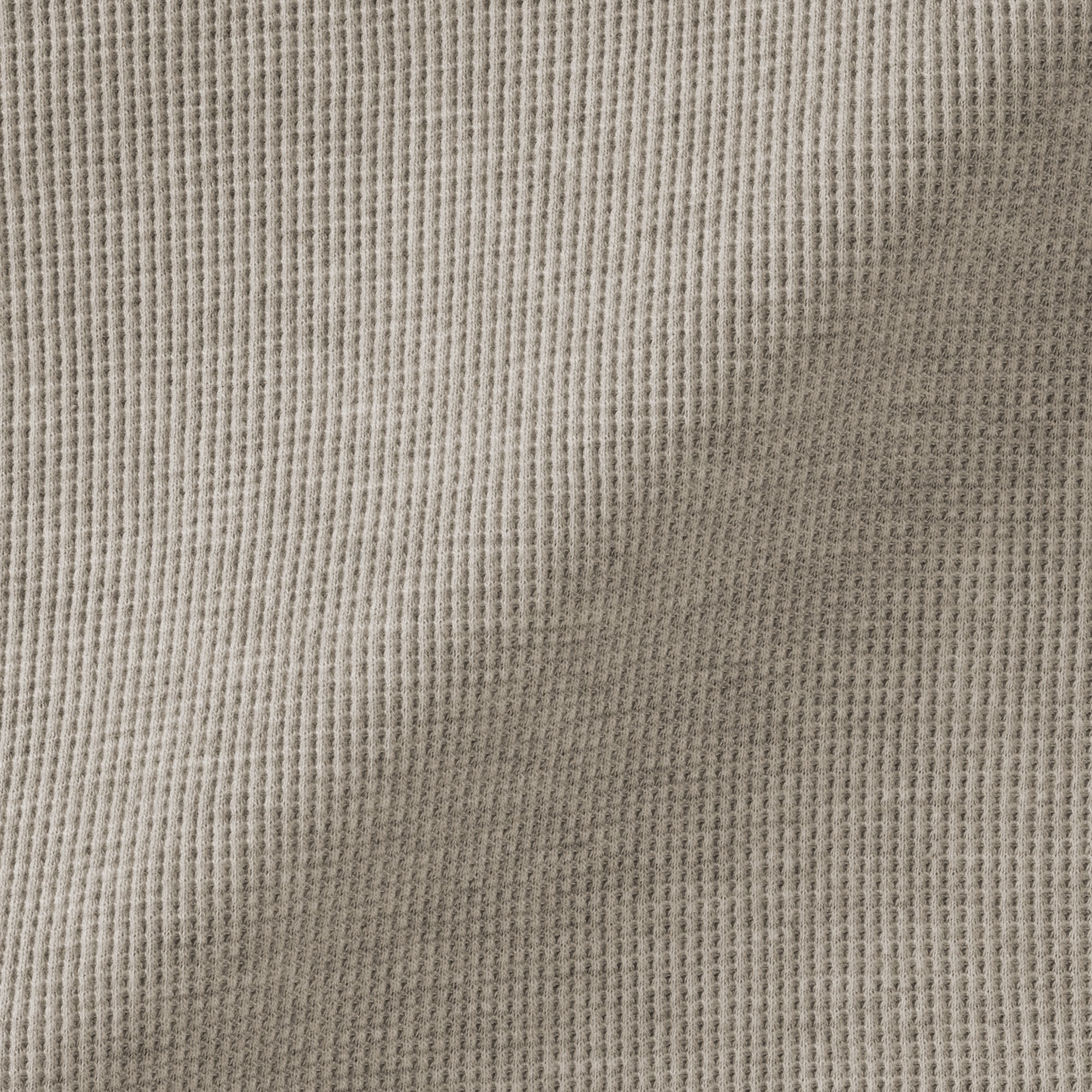 婦人　ワッフル編みハーフジッププルオーバー