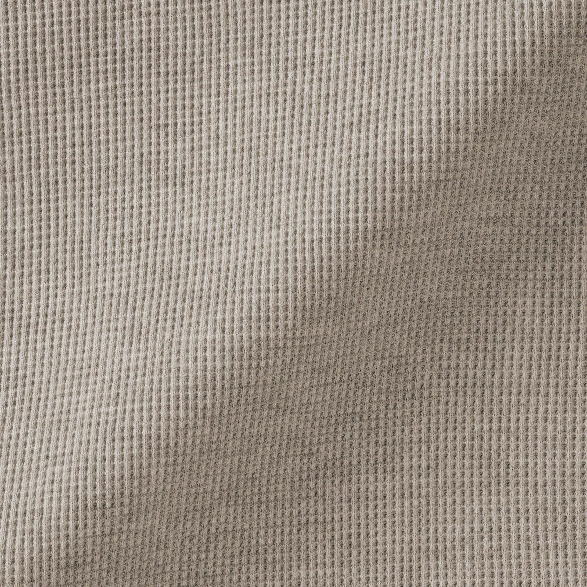 婦人　ワッフル編みハーフジッププルオーバー