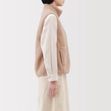 婦人　ボアフリースベスト